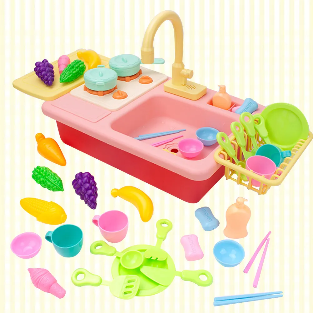 1Set Kitchen Sink Plastic Pretend Play Electric Water Dishwasher Music Dish-Washing Set for Kids Learning Color Cognitive
1Set Kitchen Sink Plastic Pretend Play Electric Water Dishwasher Music Dish-Washing Set for Kids Learning Color Cognitive