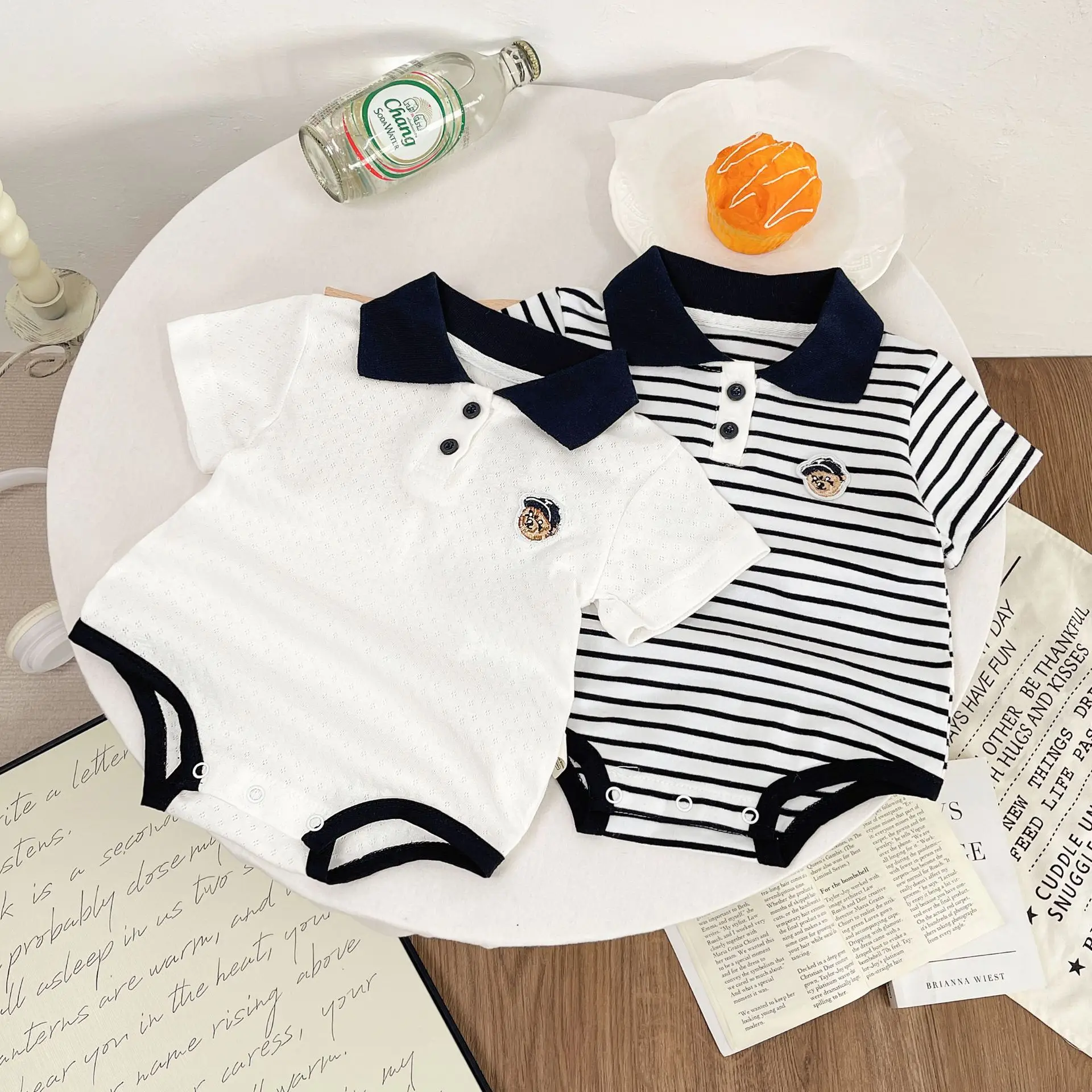 1pcs Infant Summer Boys and Girls Baby Onesie Lapel Short Sleeve Kids Boys Cloth Cotton Korean Bear Jumpsuit 0-2 years Jumpsuit
1pcs Infant Summer Boys and Girls Baby Onesie Lapel Short Sleeve Kids Boys Cloth Cotton Korean Bear Jumpsuit 0-2 years Jumpsuit