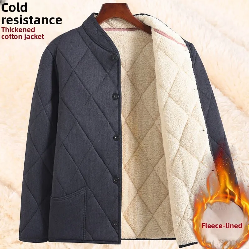 Утепленная флисовая куртка с подкладкой из овечьего бархата для папы, зимняя домашняя одежда, мужская теплая и уютная куртка для папы
Утепленная флисовая куртка с подкладкой из овечьего бархата для папы, зимняя домашняя одежда, мужская теплая и уютная куртка для папы