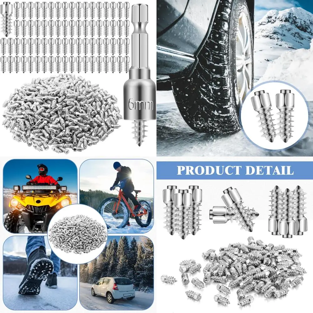 500pcs 6x15mm Carbide Screw Tire Studs Anti Slip Snow Tire Studs Wheel Tyre Anti Ice Snow Spikes for SUV/tractor/ATV/UTV/motorcy
500pcs 6x15mm Carbide Screw Tire Studs Anti Slip Snow Tire Studs Wheel Tyre Anti Ice Snow Spikes for SUV/tractor/ATV/UTV/motorcy