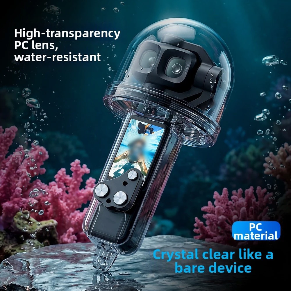 For DJI Pocket 4 Pro 50M Waterproof Shell - Clear Polycarbonate Diving Case For Underwater Filming Outdoor Activities
For DJI Pocket 4 Pro 50M Waterproof Shell - Clear Polycarbonate Diving Case For Underwater Filming Outdoor Activities