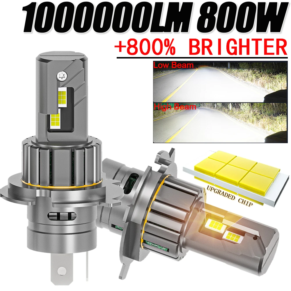 H4 светодиодные фары 1000000LM Супер яркие 6000K дальнего/ближнего света CSP чип автоматические фары лампы CANBUS для автомобиля мотоцикла противотуманные фары
H4 светодиодные фары 1000000LM Супер яркие 6000K дальнего/ближнего света CSP чип автоматические фары лампы CANBUS для автомобиля мотоцикла противотуманные фары
