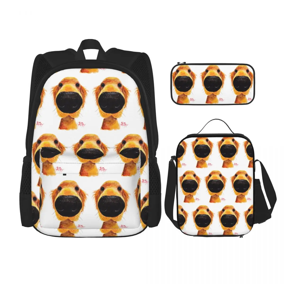 Labrador Retriever Dog Roy By Shirley Macarthur Backpacks Kids Bookbag School Bags Rucksack Lunch Bag Pen Bag Three-Piece Set
Labrador Retriever Dog Roy By Shirley Macarthur Backpacks Kids Bookbag School Bags Rucksack Lunch Bag Pen Bag Three-Piece Set