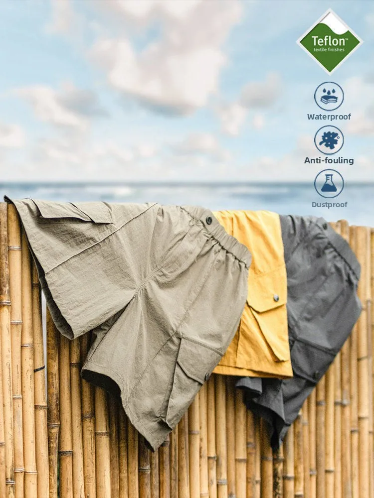 Retro Workwear Quick Dry Shorts for Men Summer New Loose Multi Pocket Casual Five-Quarter Length mid Waist Pants
Retro Workwear Quick Dry Shorts for Men Summer New Loose Multi Pocket Casual Five-Quarter Length mid Waist Pants