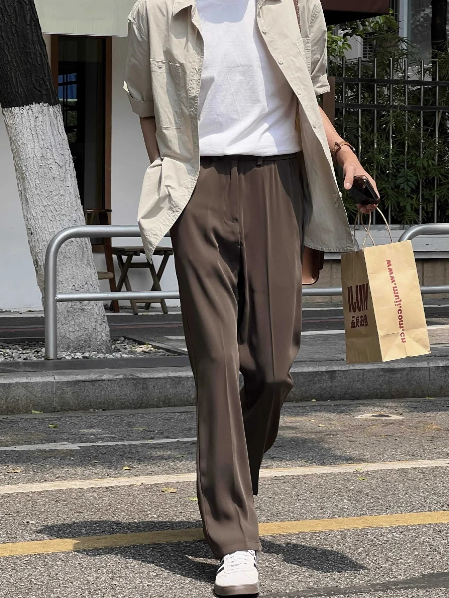 Bla American Sle Loose Fit Men's Pants Spring Summer New Arrival Draped Wide Leg Casual Straight Leg Long Trousers
Bla American Sle Loose Fit Men's Pants Spring Summer New Arrival Draped Wide Leg Casual Straight Leg Long Trousers