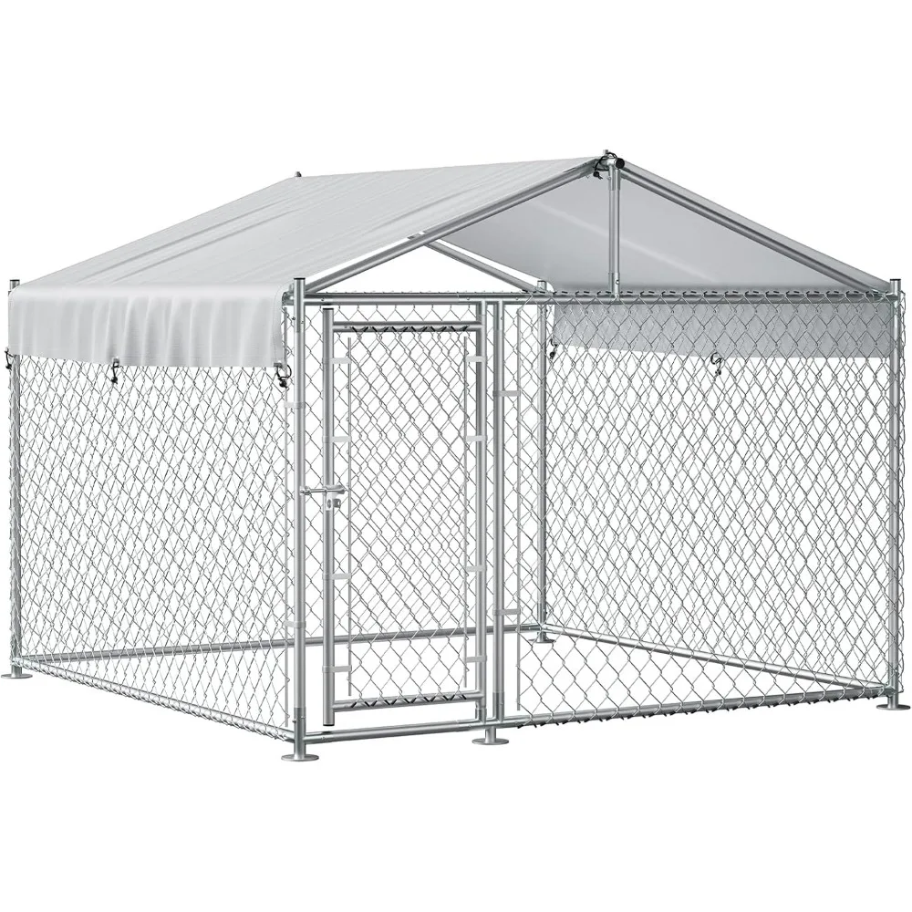 6.6' x 6.6' x 5.2' Large Dog Kennel, Outdoor Dog Kennel, Dog Pen Enclosure with Waterproof and Anti-UV Roof, Outside Dog House
6.6' x 6.6' x 5.2' Large Dog Kennel, Outdoor Dog Kennel, Dog Pen Enclosure with Waterproof and Anti-UV Roof, Outside Dog House