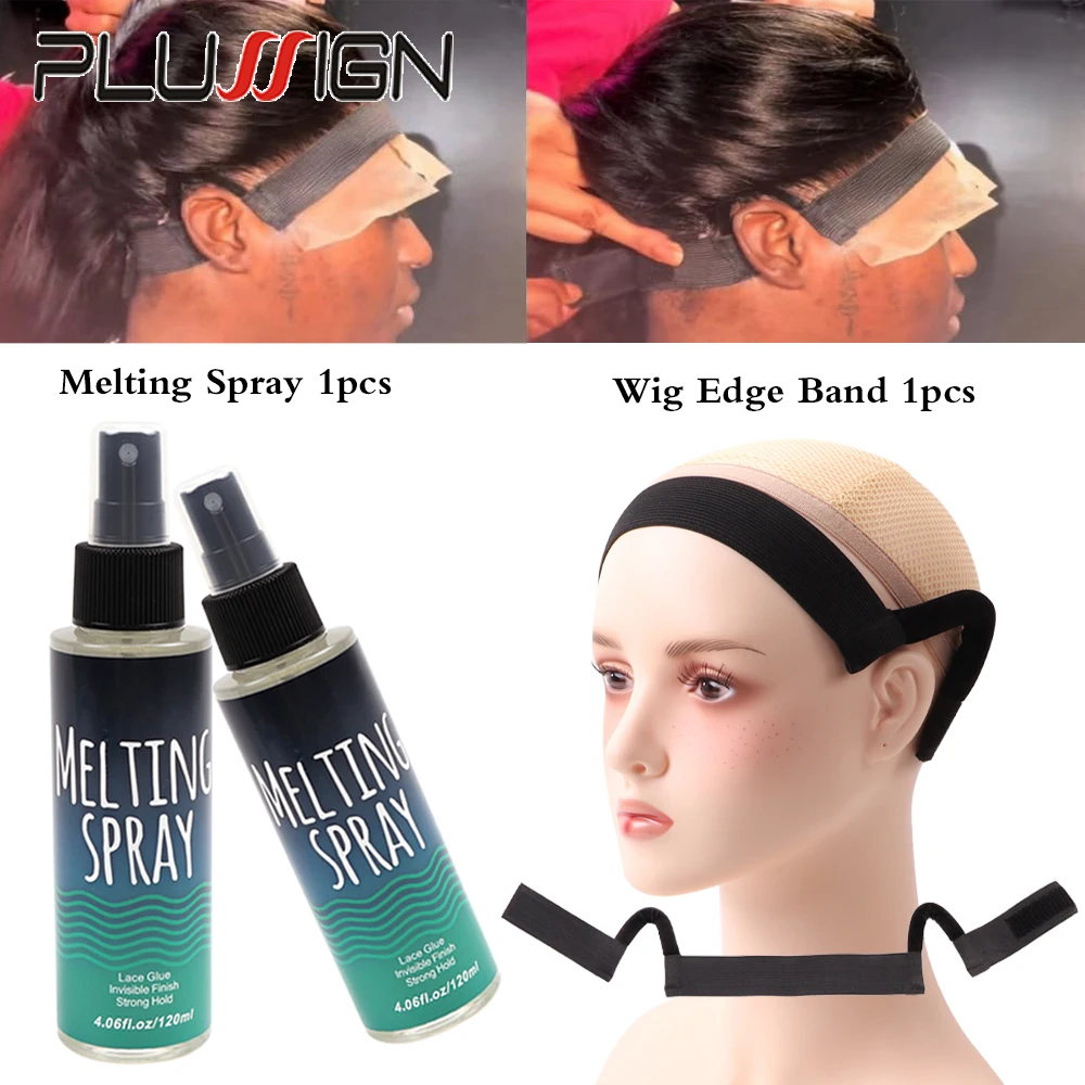 Plussign Wig Accessories 2pcs/set 120ML Melting Spray Wig Glue For Lace Front Wig Bands With Ear Hanger Headband To Lay Edges
Plussign Wig Accessories 2pcs/set 120ML Melting Spray Wig Glue For Lace Front Wig Bands With Ear Hanger Headband To Lay Edges