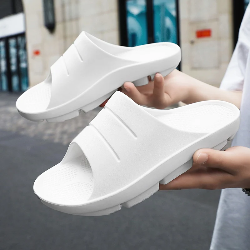 Мужские спортивные сандалии для восстановления, поддержка свода стопы, подошвенный фасциит, толстые шлепанцы с подушкой, нескользящие легкие удобные ортопедические тапочки
Мужские спортивные сандалии для восстановления, поддержка свода стопы, подошвенный фасциит, толстые шлепанцы с подушкой, нескользящие легкие удобные ортопедические тапочки