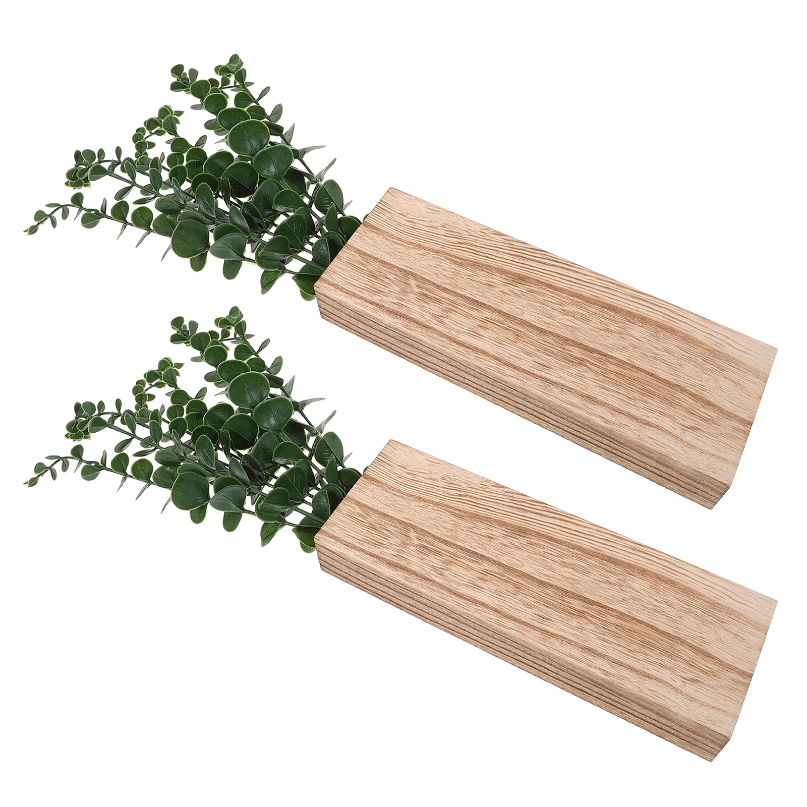 2Pcs Artificial Plants Vintage Wooden Wall Hanging Vase PP Material Artificial Eucalyptuss In Hanging Vase DurableGreen Plant
2Pcs Artificial Plants Vintage Wooden Wall Hanging Vase PP Material Artificial Eucalyptuss In Hanging Vase DurableGreen Plant