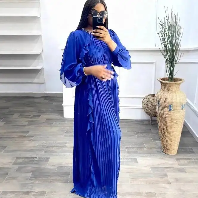 Plus Size Women's Beaded Ruffle Dress, Slimming Waist Pleated Long Dress for Plus Size Women, Elegant Party Gown Casual Y2k
Plus Size Women's Beaded Ruffle Dress, Slimming Waist Pleated Long Dress for Plus Size Women, Elegant Party Gown Casual Y2k