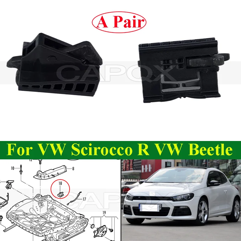 1 пара зажимов для рельсов сиденья CAPQX для VW Scirocco R VW Beetle, зажим для регулировки рельсы сиденья 8T0898025
1 пара зажимов для рельсов сиденья CAPQX для VW Scirocco R VW Beetle, зажим для регулировки рельсы сиденья 8T0898025