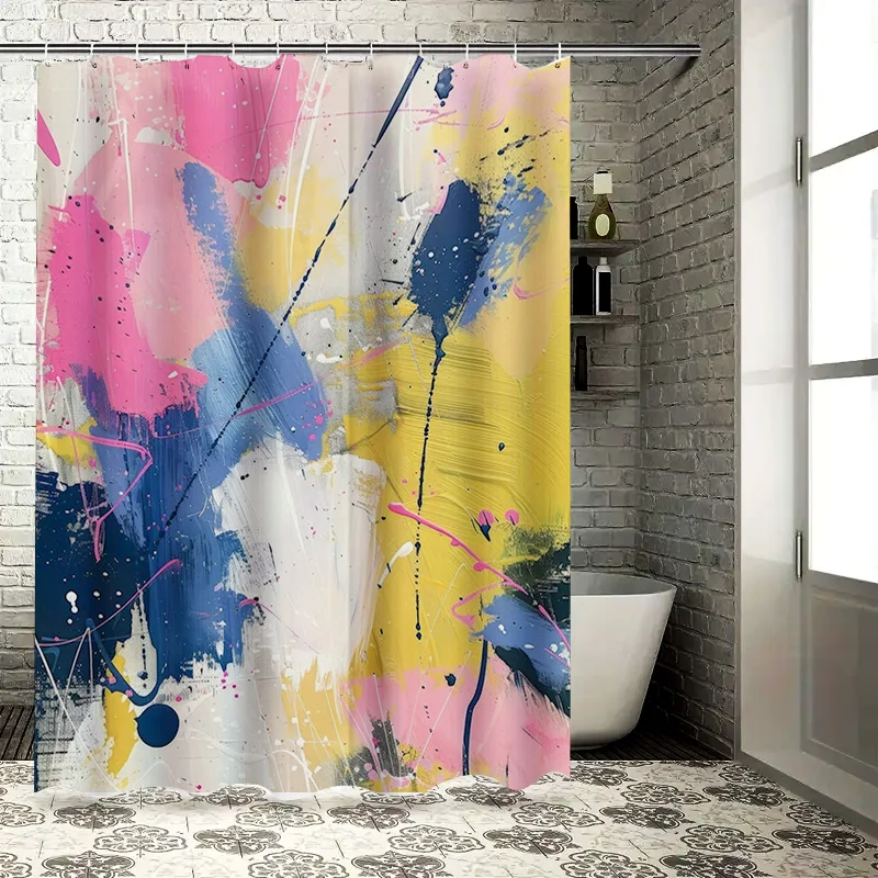 Pink Blue Yellow Colorful Bathroom Shower Curtain Polyester Waterproof Decorative 3D Printing Home Decor Item
Pink Blue Yellow Colorful Bathroom Shower Curtain Polyester Waterproof Decorative 3D Printing Home Decor Item