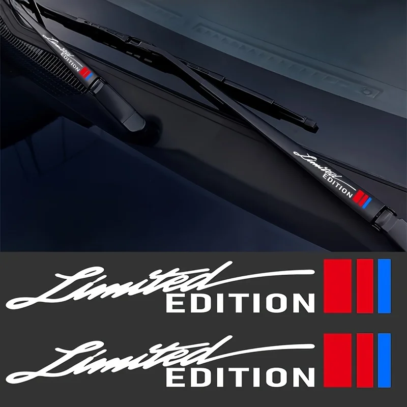 2Pcs Limited Edition Matte Vinyl Decals, Red-Blue Stripes Windshield Wiper Stickers for Car Body
2Pcs Limited Edition Matte Vinyl Decals, Red-Blue Stripes Windshield Wiper Stickers for Car Body