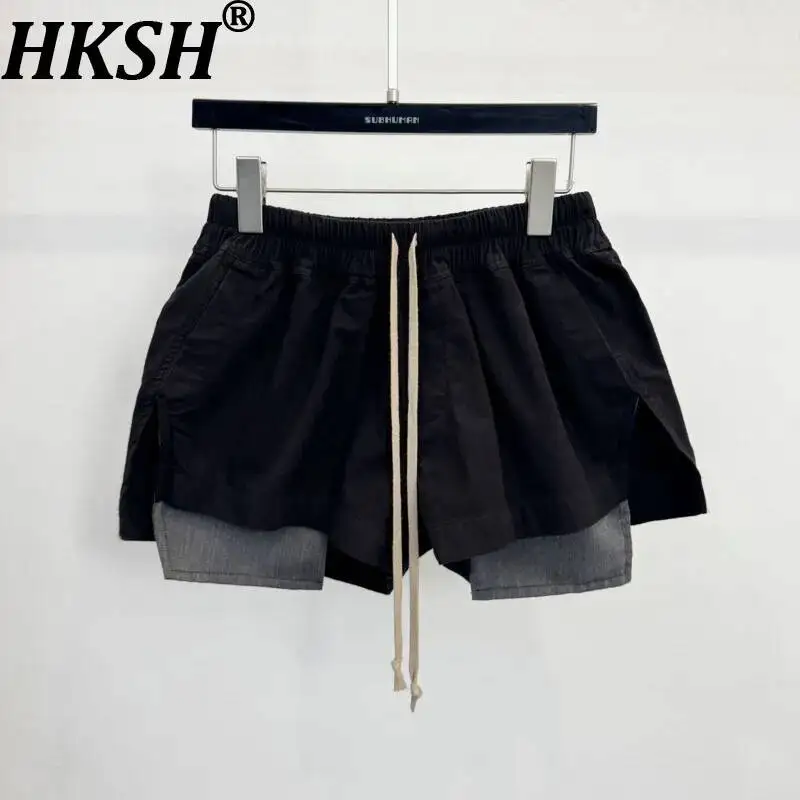 HKSH Women Shorts Dark Style Exposed Pockets Design Elastic Waist Stylish Drawstring High Street Casual Cotton Hot Pants HK25146
HKSH Women Shorts Dark Style Exposed Pockets Design Elastic Waist Stylish Drawstring High Street Casual Cotton Hot Pants HK25146