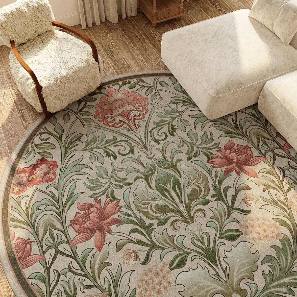 Round Living Room Carpet Green Insect Floral Carpets Home Decoration Rug for Bedroom Bedside Floor Mat Christmas Gifts 거실 카펫
Round Living Room Carpet Green Insect Floral Carpets Home Decoration Rug for Bedroom Bedside Floor Mat Christmas Gifts 거실 카펫