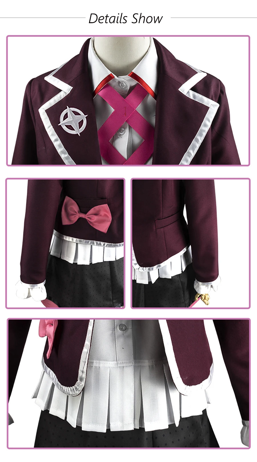 Anime Game Danganronpa Another Episode: Ultra Despair Cosplay Costumes Halloween Utsugi Kotoko Cosplay Costume JK Uniform Wigs
Anime Game Danganronpa Another Episode: Ultra Despair Cosplay Costumes Halloween Utsugi Kotoko Cosplay Costume JK Uniform Wigs
