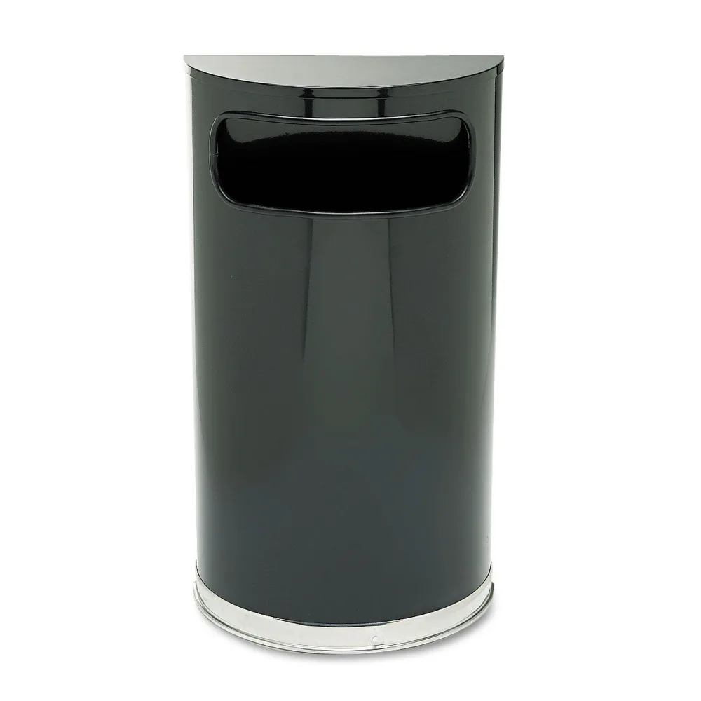 Half Round 9 Gallon Black Chrome Indoor Outdoor Waste Container for Lobby Office School Restaurant
Half Round 9 Gallon Black Chrome Indoor Outdoor Waste Container for Lobby Office School Restaurant