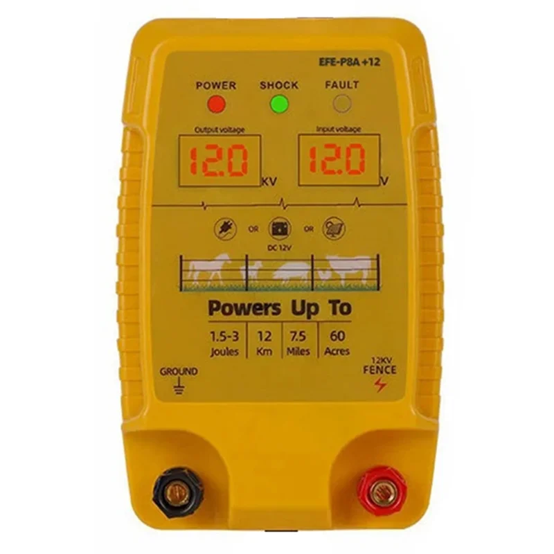B97A-Electronic Pulse Fence Electronic Fence Booster 5KM 12V Energizer Controller For Animals Livestock US-PLUG
B97A-Electronic Pulse Fence Electronic Fence Booster 5KM 12V Energizer Controller For Animals Livestock US-PLUG