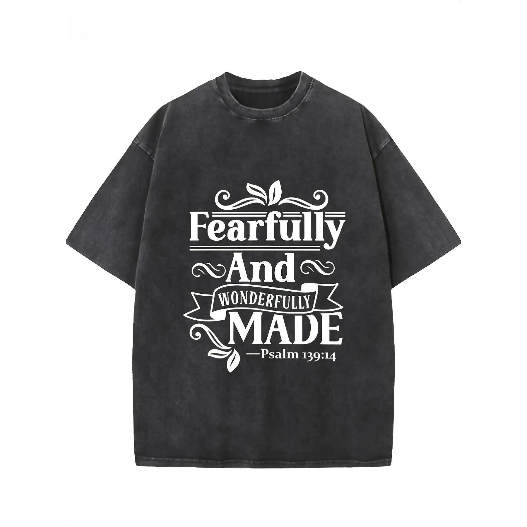 Vintage Cotton "Fearfully And Wonderfully Made" T-Shirt Oversized Women's Religious Psalm 139:14 Christian Tee
Vintage Cotton "Fearfully And Wonderfully Made" T-Shirt Oversized Women's Religious Psalm 139:14 Christian Tee