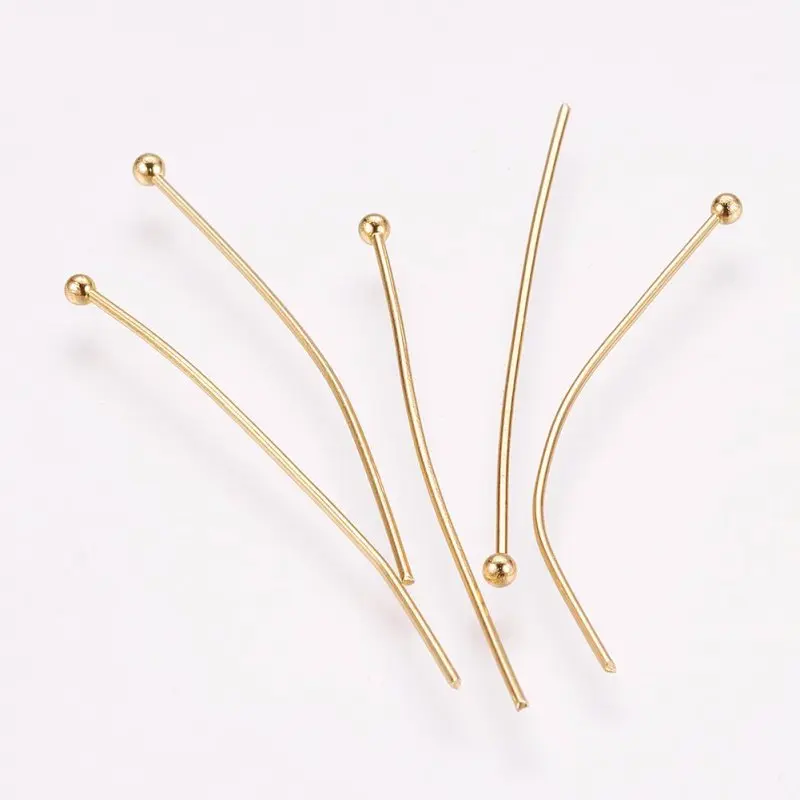 pandahall 500 pcs 304 Stainless Steel Golden Ball Head pins for fashion jewelry making diy accessories 40x0.7mm Wholesale F80
pandahall 500 pcs 304 Stainless Steel Golden Ball Head pins for fashion jewelry making diy accessories 40x0.7mm Wholesale F80