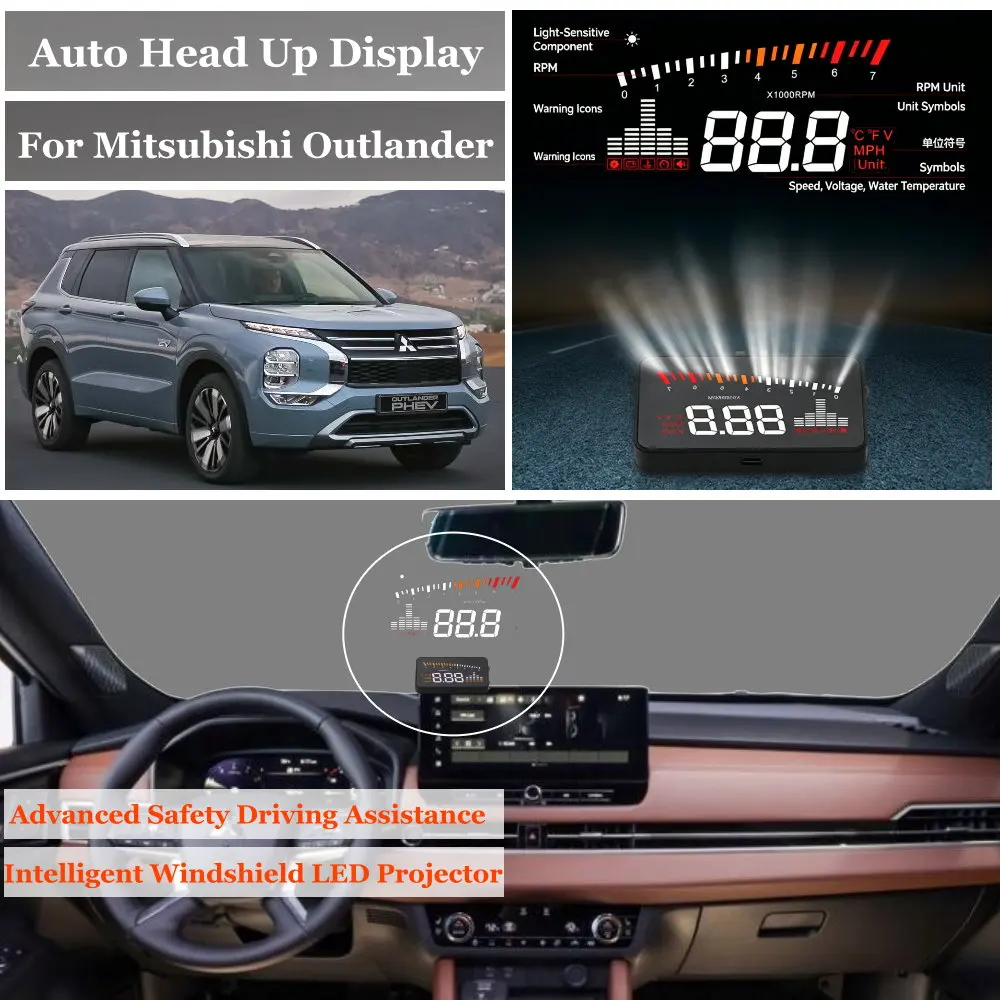 Car Head Up Display For Mitsubishi Outlander CW GF GG GM GN 2005-2026 HUD Speedometer Odometer Windshield Projector Accessories
Car Head Up Display For Mitsubishi Outlander CW GF GG GM GN 2005-2026 HUD Speedometer Odometer Windshield Projector Accessories