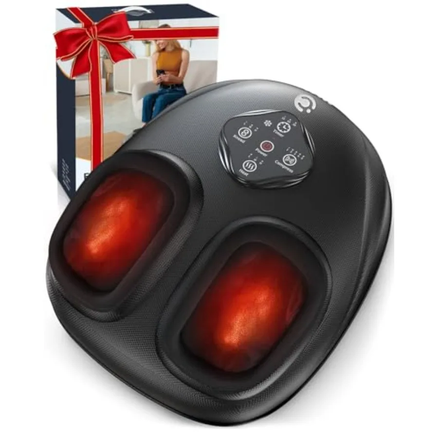 Upgraded Foot Massager with Heat, FSA Eligible Shiatsu Feet Massager for Plantar Fasciitis, Foot Warmer with Kneading, Rolling,
Upgraded Foot Massager with Heat, FSA Eligible Shiatsu Feet Massager for Plantar Fasciitis, Foot Warmer with Kneading, Rolling,