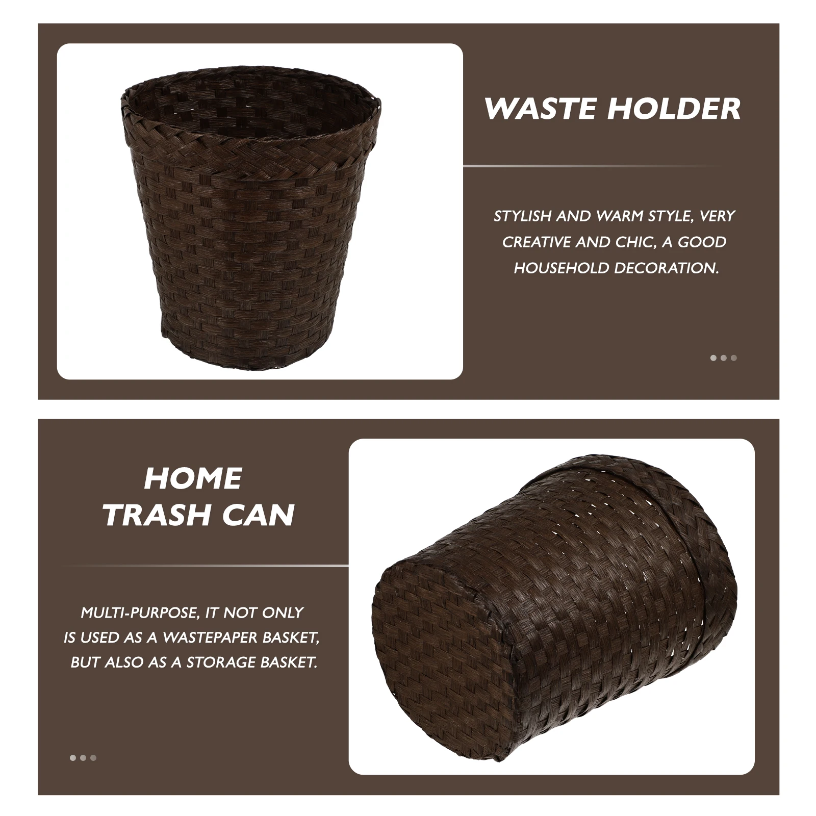 1Pcs Grass Woven Storage Basket Sturdy Trash Can Multi-Use Kitchen Bedroom Office Organizing Grass Woven Wastebasket
1Pcs Grass Woven Storage Basket Sturdy Trash Can Multi-Use Kitchen Bedroom Office Organizing Grass Woven Wastebasket