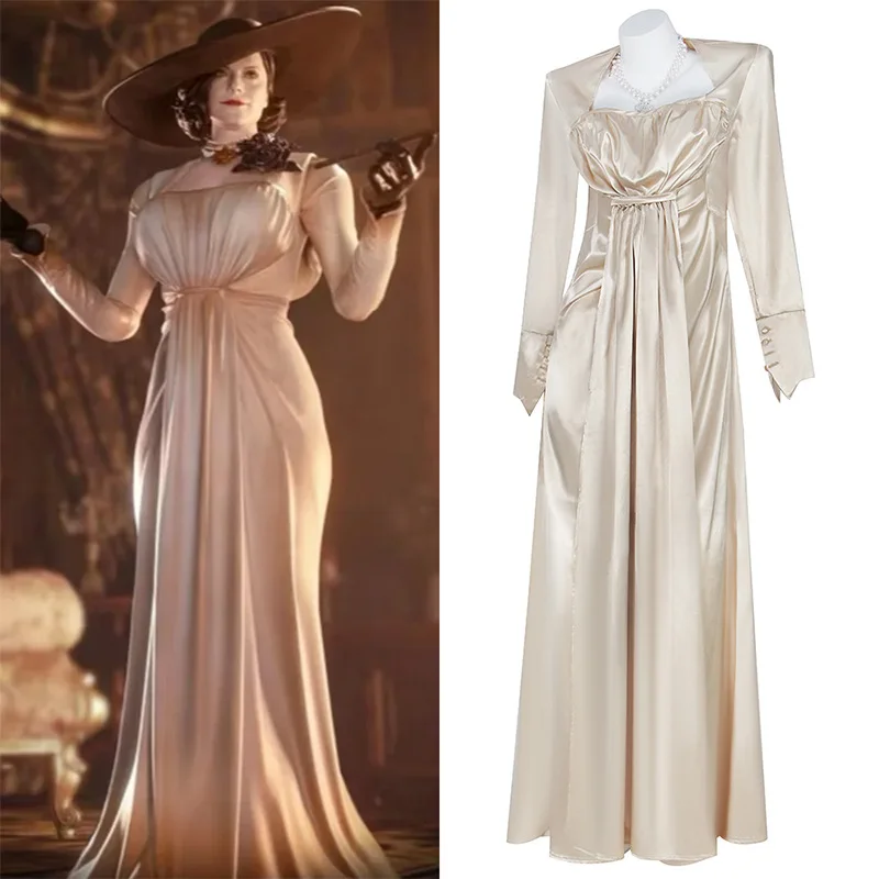 Residents Evil 9 Alcina Dimitrescu Cosplay Costume Set Game Replica
Residents Evil 9 Alcina Dimitrescu Cosplay Costume Set Game Replica