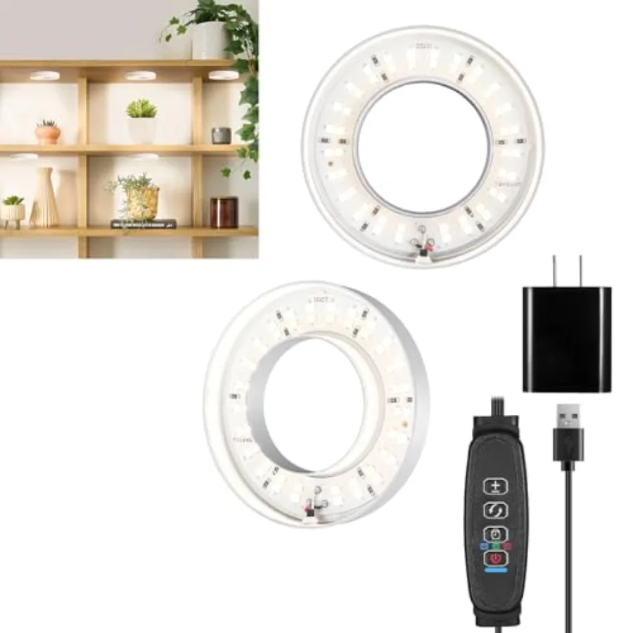 Ceiling LED Plant Growth Lights for Indoor Plants, Warm+White Full Spectrum 3.54" Grow Lamps for Plant Growth with 6/12/16H Tim
Ceiling LED Plant Growth Lights for Indoor Plants, Warm+White Full Spectrum 3.54" Grow Lamps for Plant Growth with 6/12/16H Tim