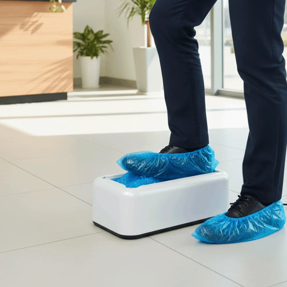 Dustproof Automatic Shoe Cover Machine Portable Hygiene Protection Disposable Shoe Cover Fully Automatic Hand-Free
Dustproof Automatic Shoe Cover Machine Portable Hygiene Protection Disposable Shoe Cover Fully Automatic Hand-Free