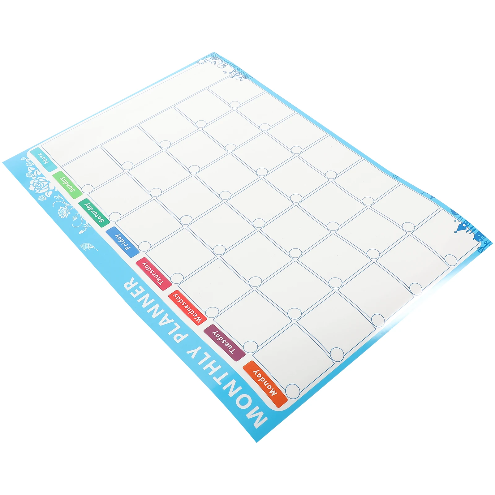 Magnetic Calendar Sticker Blue Fridge White Board Dry Erase Kitchen Planning Memo Reminder Reusable Writing for Refrigerator
Magnetic Calendar Sticker Blue Fridge White Board Dry Erase Kitchen Planning Memo Reminder Reusable Writing for Refrigerator