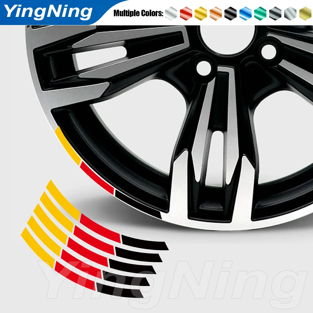 5x Germany Flag Car Wheel Hub Sticker Reflective DIY Vinyl Decal Stripe for VW Audi BMW Mercedes Porsche Racing Rim Decoration
5x Germany Flag Car Wheel Hub Sticker Reflective DIY Vinyl Decal Stripe for VW Audi BMW Mercedes Porsche Racing Rim Decoration