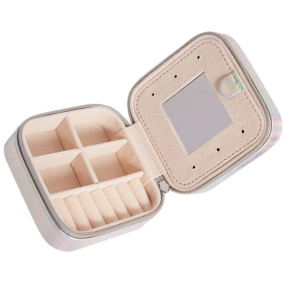 Portable Jewelry Organizer Small Box with Mirror Compact Travel Case for Necklace Earring Storage Fashionable Gift
Portable Jewelry Organizer Small Box with Mirror Compact Travel Case for Necklace Earring Storage Fashionable Gift