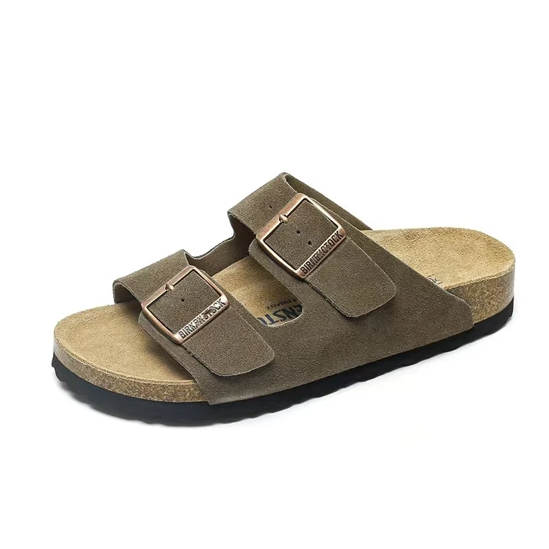 Spring Summer Soft Footbed Suede Sandals Women And Men Fashion Wear outside Couples Wear Cork Slippers Retro Clogs Shoes
Spring Summer Soft Footbed Suede Sandals Women And Men Fashion Wear outside Couples Wear Cork Slippers Retro Clogs Shoes