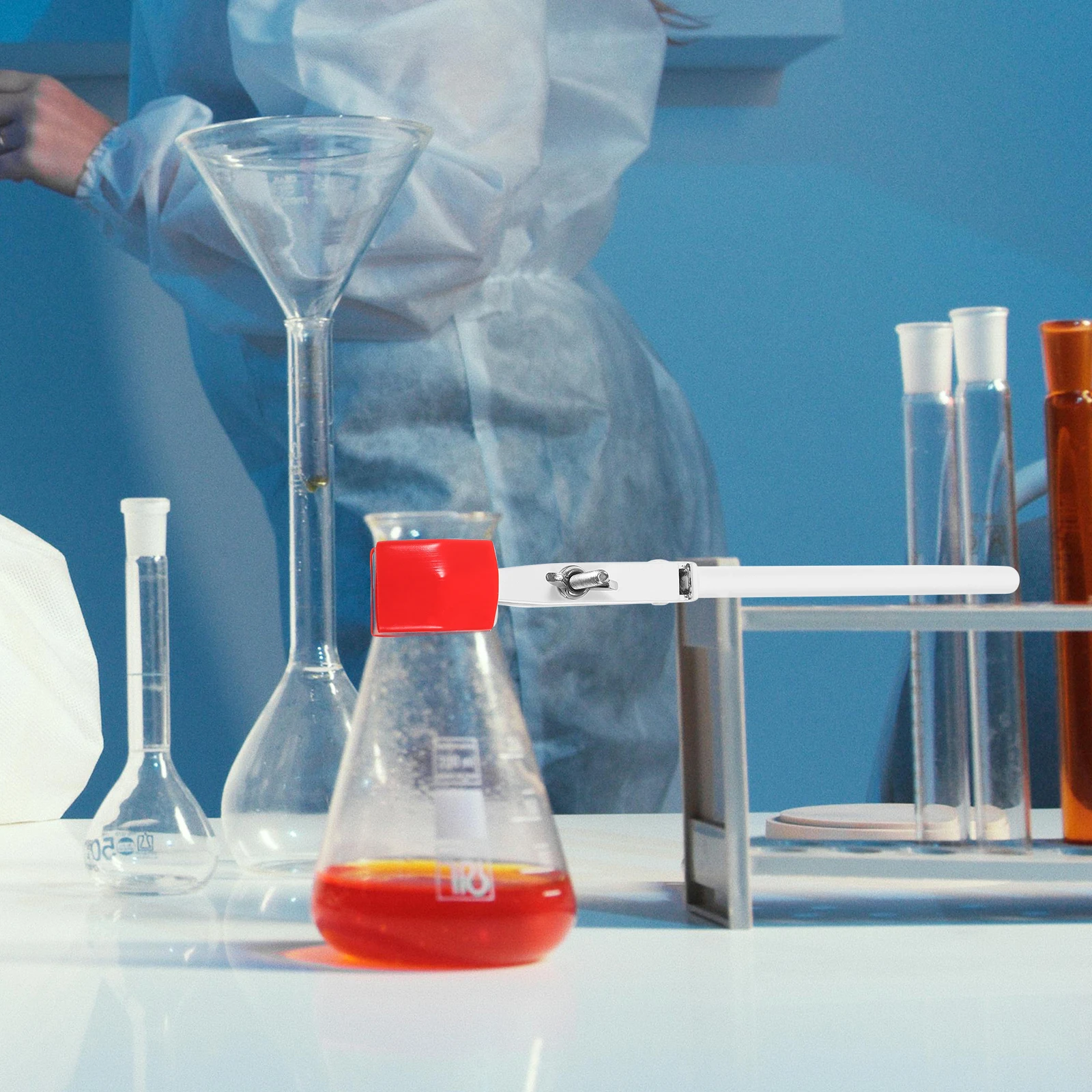 Flask Clamp Lab Beaker Clamps Condenser Tube Laboratory Stand Holder White Pole Clip
Flask Clamp Lab Beaker Clamps Condenser Tube Laboratory Stand Holder White Pole Clip