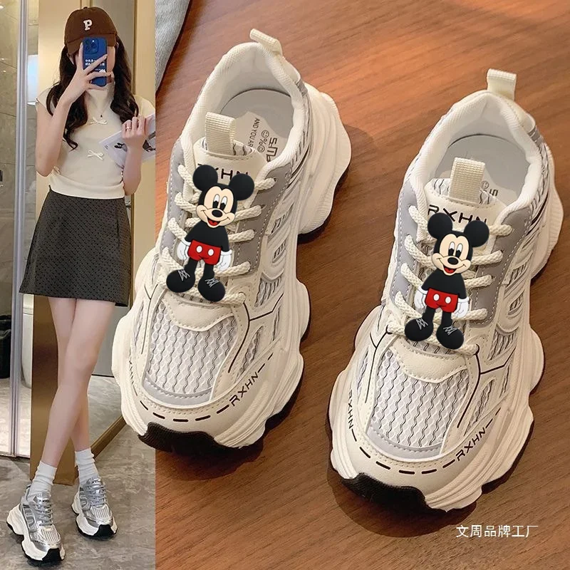 Disney Mickey Mouse New Platform Heightened Mesh cartoon Casual Shoes minnie Women Summer sports shoes cute Breathable Sneakers
Disney Mickey Mouse New Platform Heightened Mesh cartoon Casual Shoes minnie Women Summer sports shoes cute Breathable Sneakers