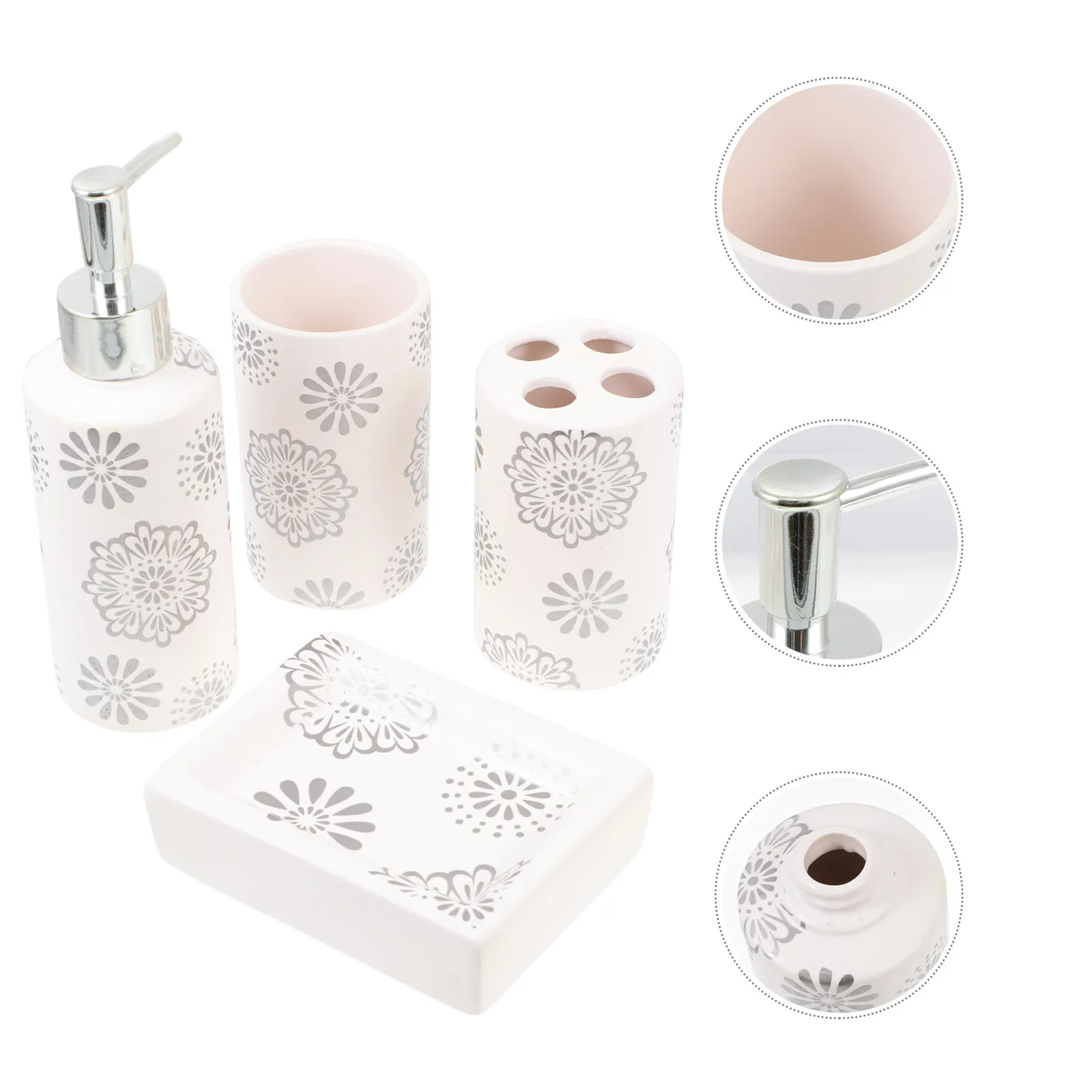 4 Pcs Ceramic Gargle Cup Sanitary Ware Home Use Personal Washing Bathroom Accessory Lotion Sub Bottle Household
4 Pcs Ceramic Gargle Cup Sanitary Ware Home Use Personal Washing Bathroom Accessory Lotion Sub Bottle Household