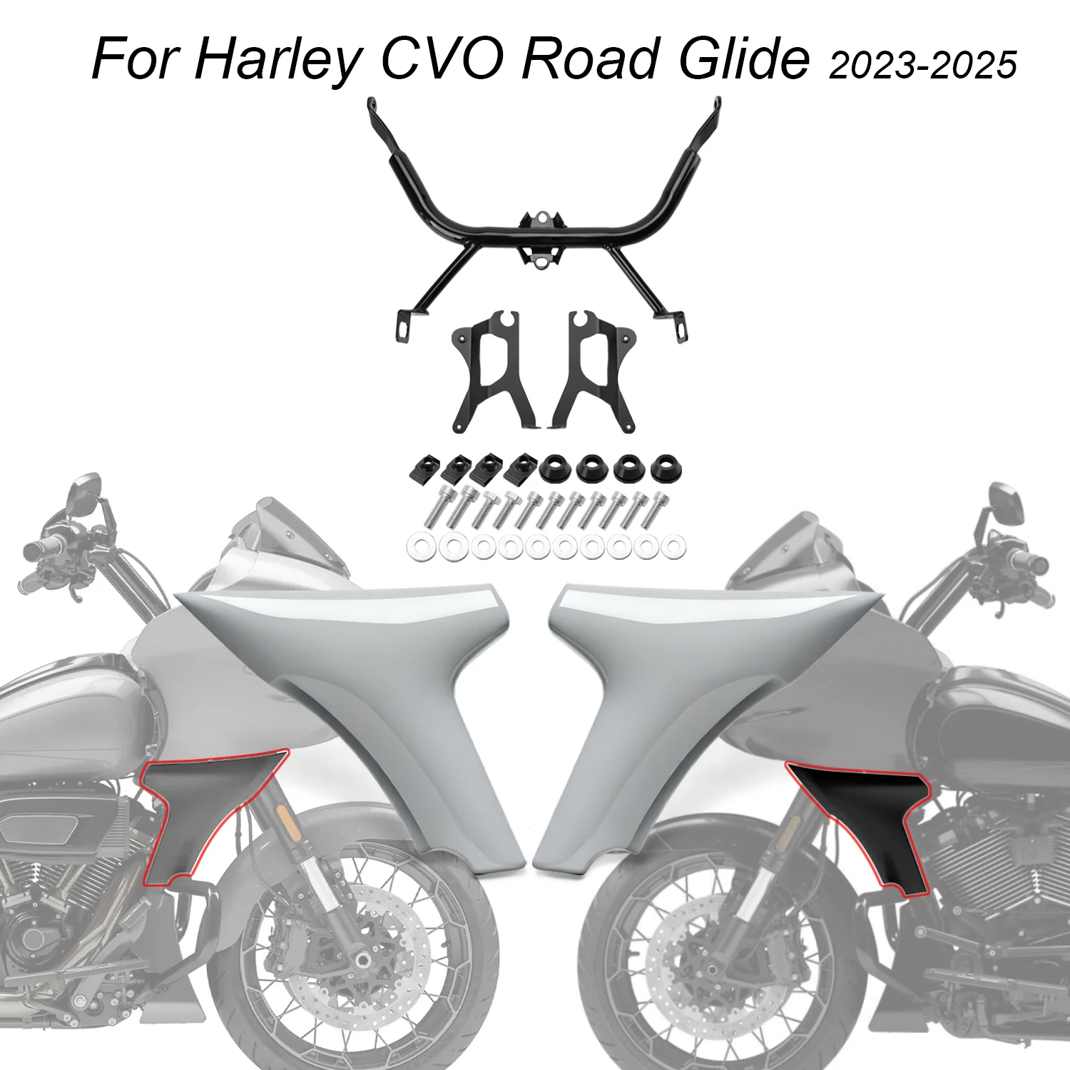 For Harley Touring CVO Road Glide STFLTRXSTSE FLTRXSE 2023 2024 2025 Motorcycle Accessories Fairing Side Cover Panel Bracket Kit
For Harley Touring CVO Road Glide STFLTRXSTSE FLTRXSE 2023 2024 2025 Motorcycle Accessories Fairing Side Cover Panel Bracket Kit