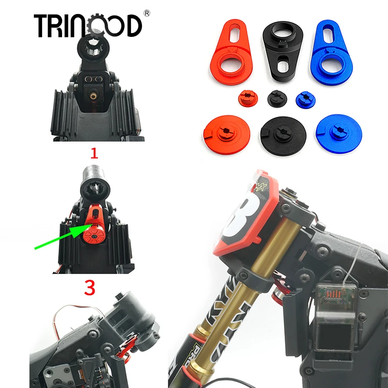 TRINOOD Aluminum Alloy Servo Arm Servo Saver For 1/4 RC Motorcycle Promoto-MX Upgrade Accessories
TRINOOD Aluminum Alloy Servo Arm Servo Saver For 1/4 RC Motorcycle Promoto-MX Upgrade Accessories