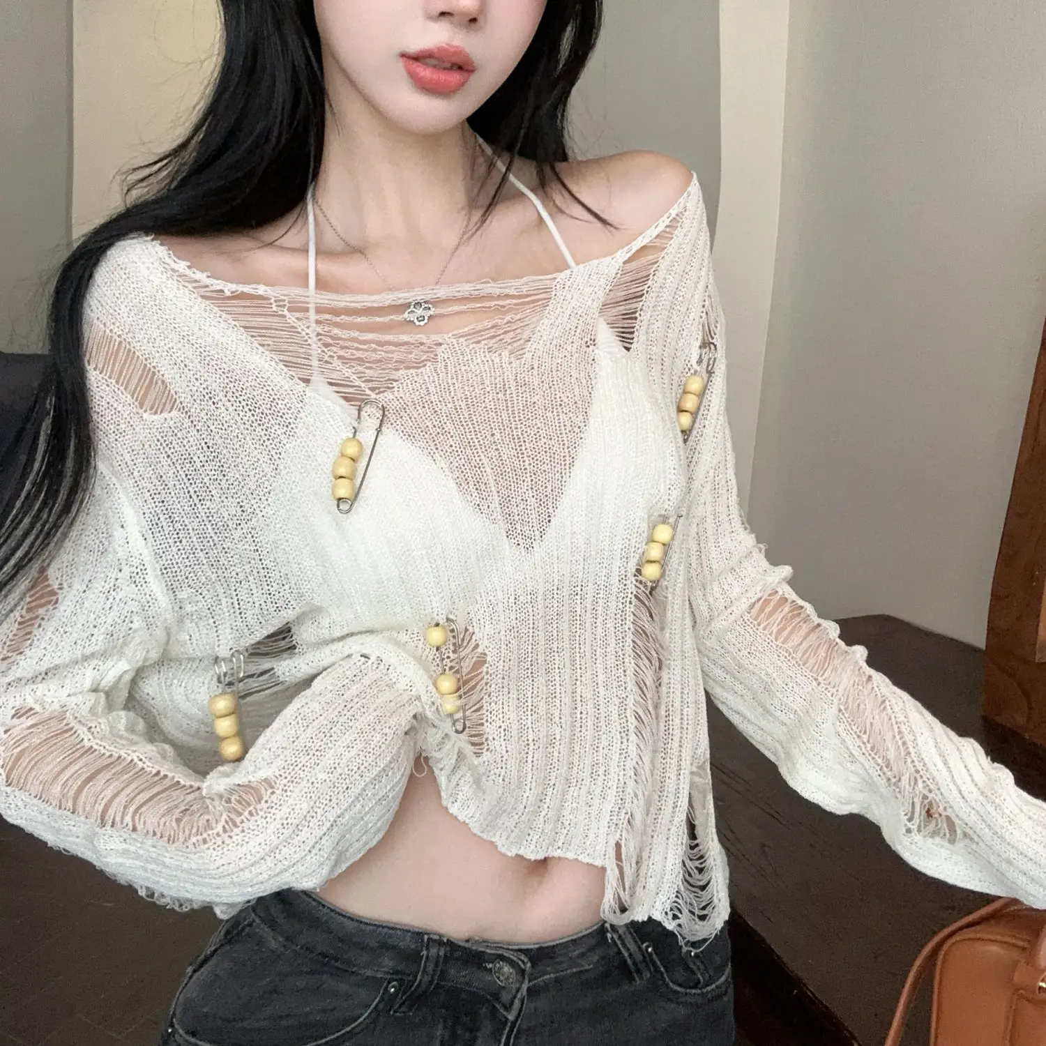 White Cut Out Knit Sweater Women Fashion Off Shoulder Long Sleeve Top Unique Hollow Out Design Casual Chic InstagramTrendyOutfit
White Cut Out Knit Sweater Women Fashion Off Shoulder Long Sleeve Top Unique Hollow Out Design Casual Chic InstagramTrendyOutfit