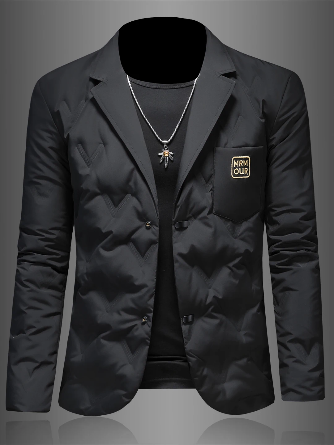 Мужская легкая повседневная куртка-пуховик с вышивкой, модный брендовый приталенный пиджак с воротником для зимы
Мужская легкая повседневная куртка-пуховик с вышивкой, модный брендовый приталенный пиджак с воротником для зимы