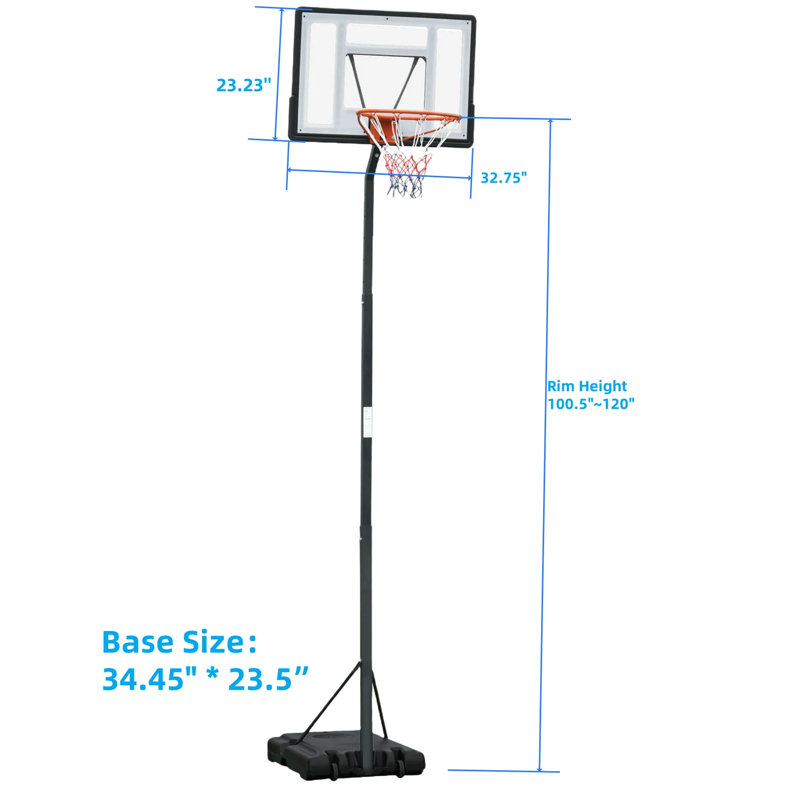Adjustable Basketball Stand for Teenagers & Adults 8.5ft 10ft Rim Height Easy Move Indoor Outdoor Court Equipment Backboard Hoop
Adjustable Basketball Stand for Teenagers & Adults 8.5ft 10ft Rim Height Easy Move Indoor Outdoor Court Equipment Backboard Hoop