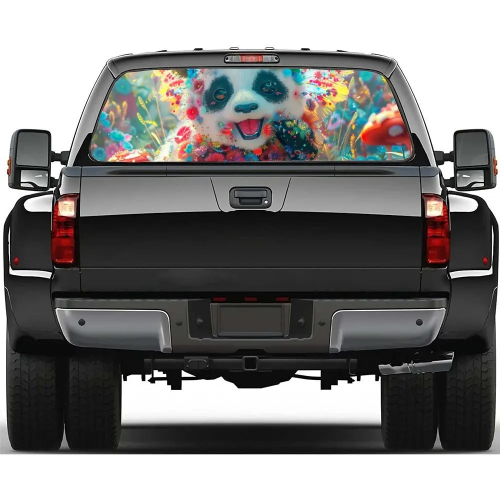 Lively flower panda car rear window vinyl wraps sticker, self-adhesive waterproof rear window decoration,auto art sticker, gene
Lively flower panda car rear window vinyl wraps sticker, self-adhesive waterproof rear window decoration,auto art sticker, gene