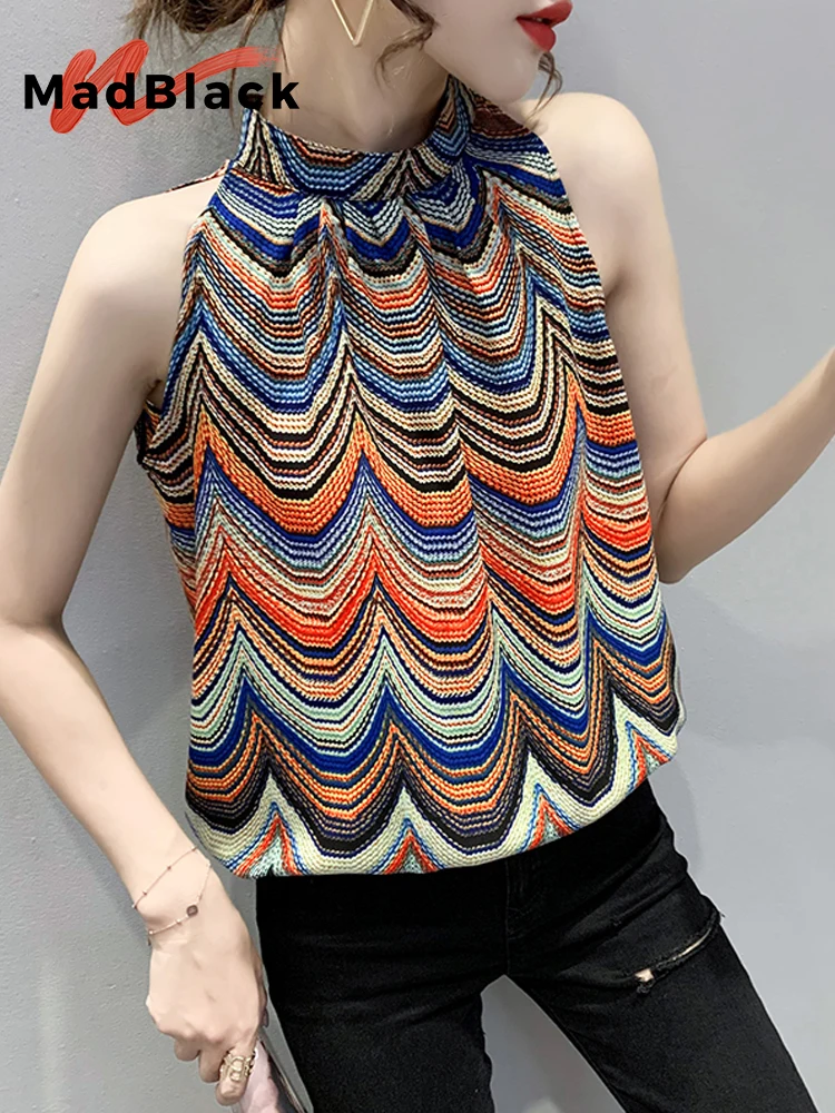 MadBlack-Women's European Vest, Sexy Sleeveless O Neck Geometry Print, Streetwear Fashion Loose Camisole, 2025 Summer T55335CC
MadBlack-Women's European Vest, Sexy Sleeveless O Neck Geometry Print, Streetwear Fashion Loose Camisole, 2025 Summer T55335CC