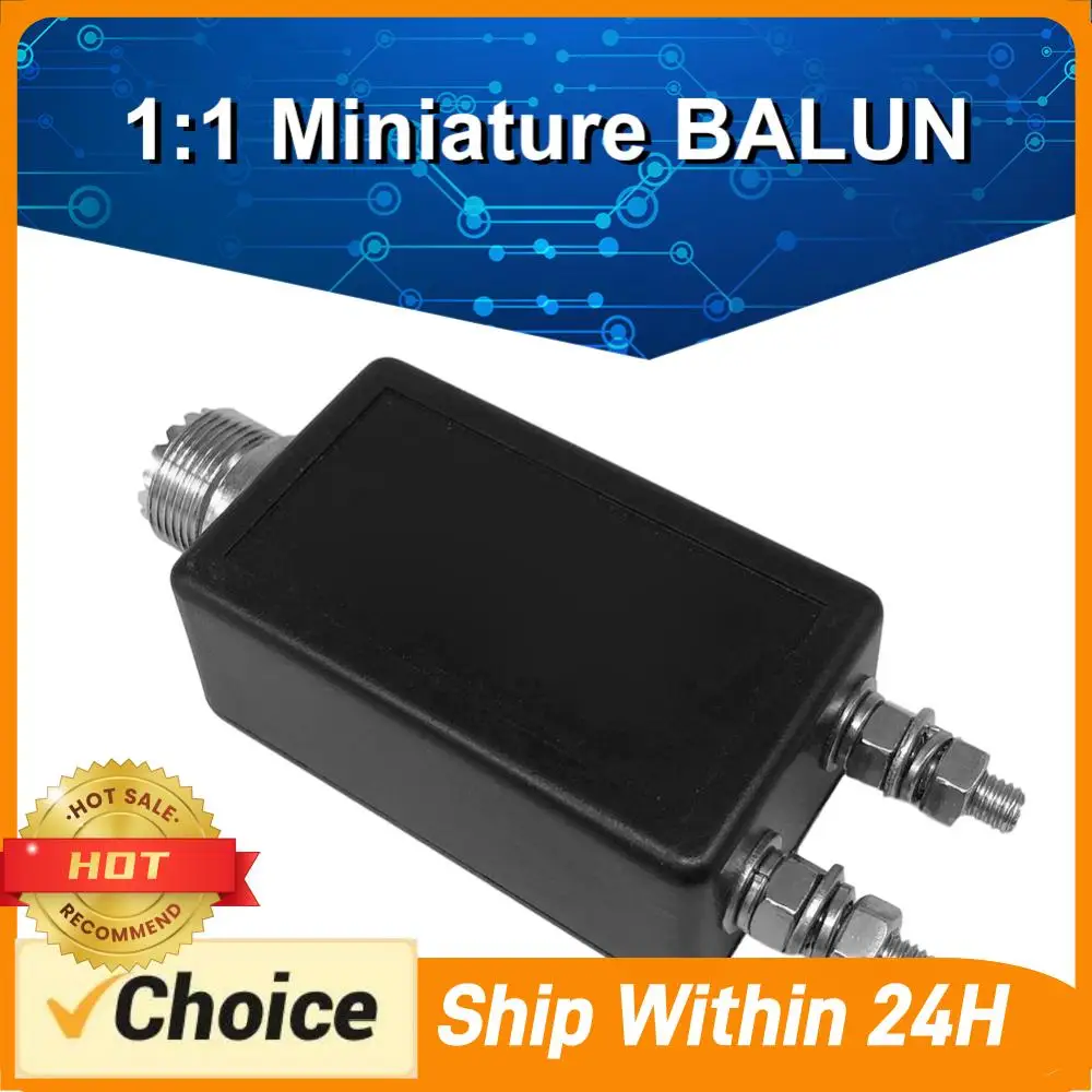 1:1 /1:9 HF Mini Balun 100W SSB Suitable HF Shortwave Antenna Electronic Accessories Balun 3-30mhz for Outdoor QRP Station
1:1 /1:9 HF Mini Balun 100W SSB Suitable HF Shortwave Antenna Electronic Accessories Balun 3-30mhz for Outdoor QRP Station