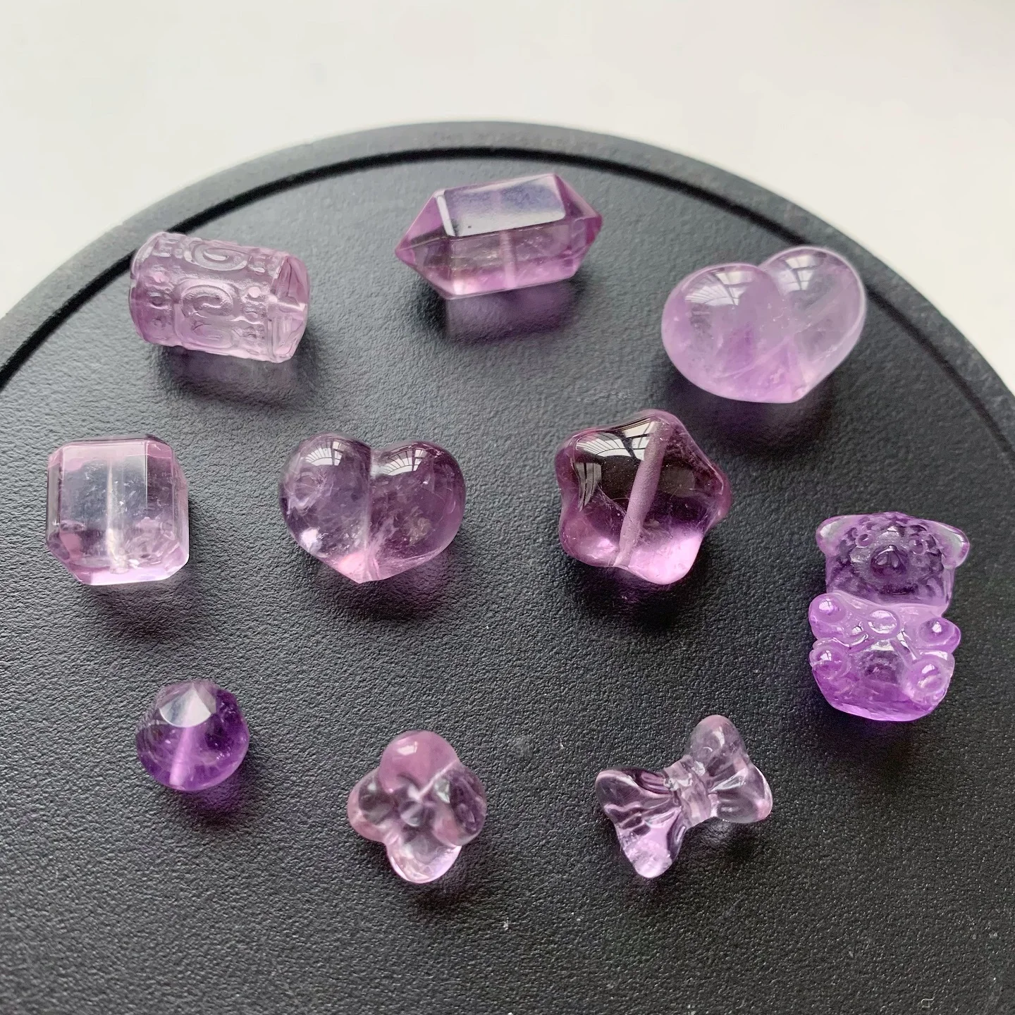 l Amethyst Lotus Twin Stem Carving DIY Hand Chain Nelace tough Hole Accories
l Amethyst Lotus Twin Stem Carving DIY Hand Chain Nelace tough Hole Accories