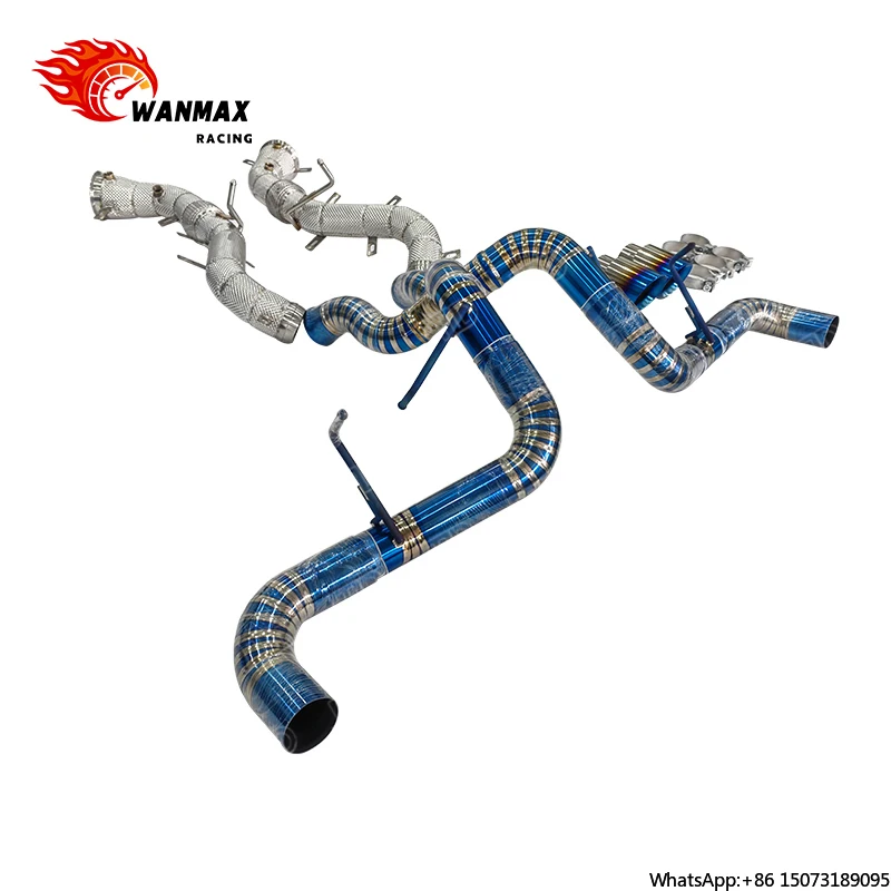 High Performance Valved Racing Upgrade Stainless Steel Downpipe Titanium Exhaust System for 570S
High Performance Valved Racing Upgrade Stainless Steel Downpipe Titanium Exhaust System for 570S