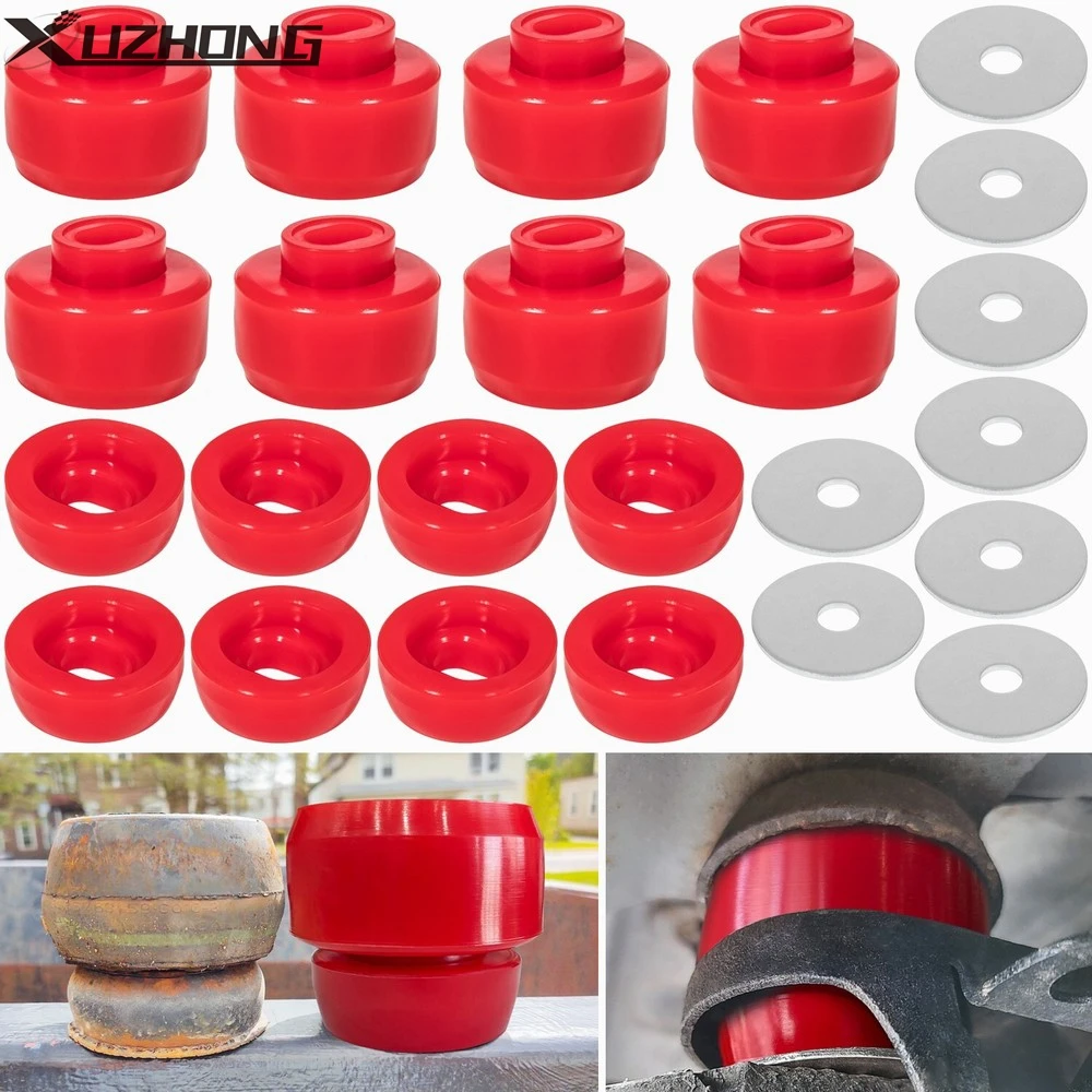 7-141 Silicone Body Cab Mount Bushing Kit for 1999-2014 Chevy Silverado & Sierra
7-141 Silicone Body Cab Mount Bushing Kit for 1999-2014 Chevy Silverado & Sierra