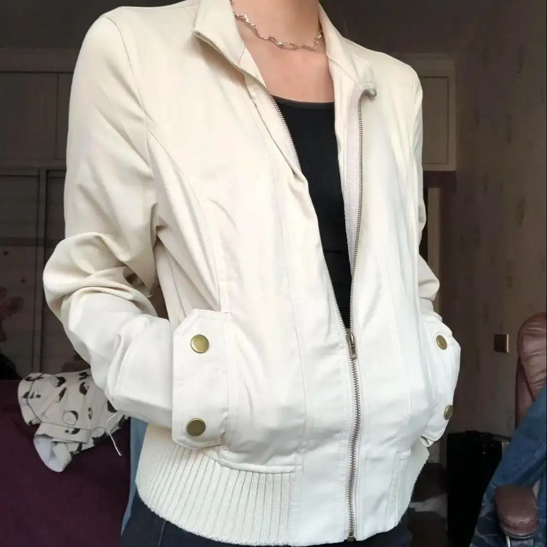 Retro Zip Jacket Short Women Jacket Harajuku Casual Slim Y2K Streetwear Long Sleeve Jacket Fall
Retro Zip Jacket Short Women Jacket Harajuku Casual Slim Y2K Streetwear Long Sleeve Jacket Fall