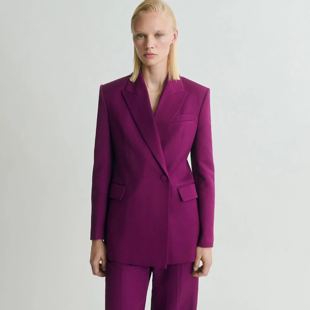 Customized Women's Suits Customized One-Button Peak Lapel Blazer Luxury Office Lady 2 Piece Jacket Pants Clothing Costume 2026
Customized Women's Suits Customized One-Button Peak Lapel Blazer Luxury Office Lady 2 Piece Jacket Pants Clothing Costume 2026